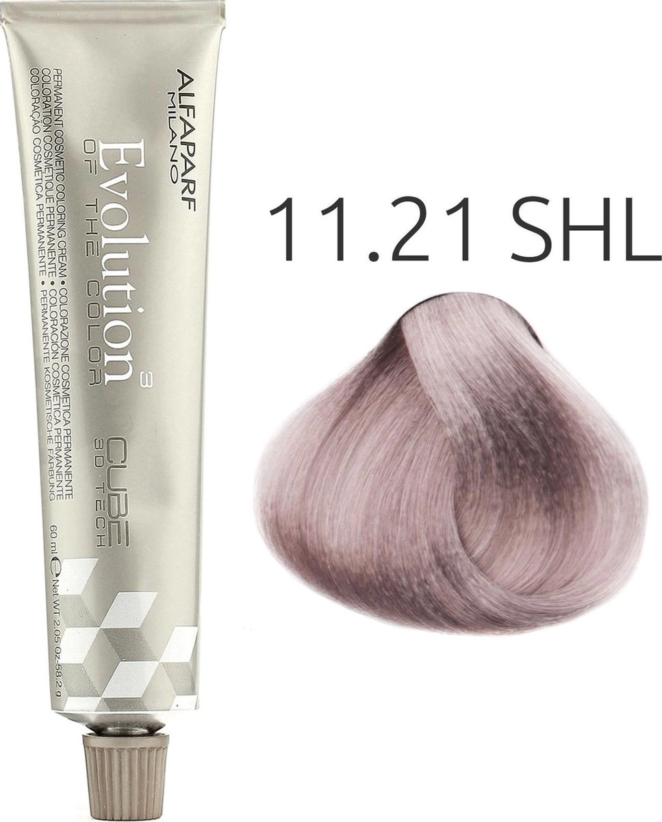Alfaparf Evolution of the Color CUBE hajfesték - 11.21 60ml Violet Ash Platinum képe 1